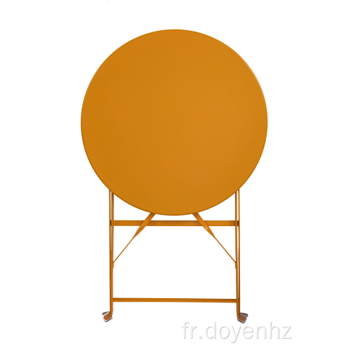 Table ronde pliante en métal 60cm